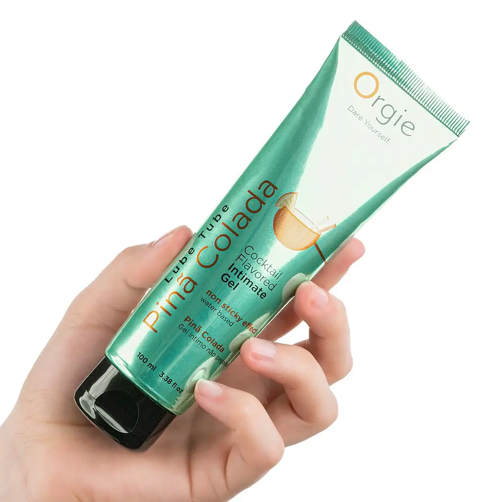 Лубрикант на водній основі Orgie Lube Tube Pina Colada, 100 мл, смак та аромат піна колади - фото 4