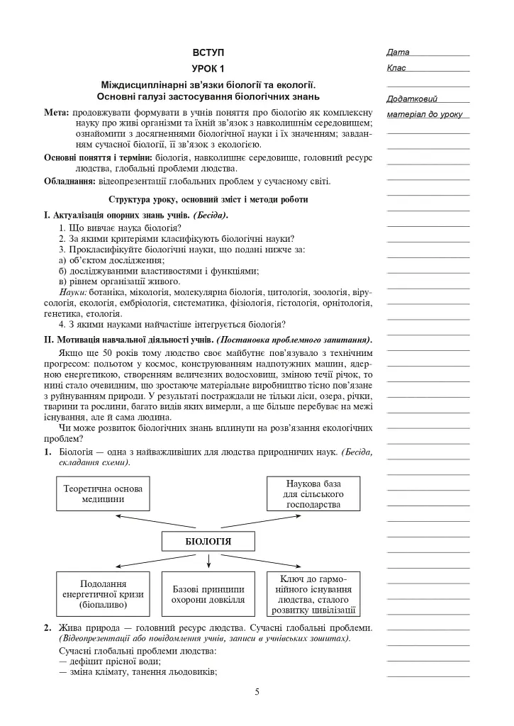 Вивчення біології. 10 клас. Конспекти уроків - фото 6