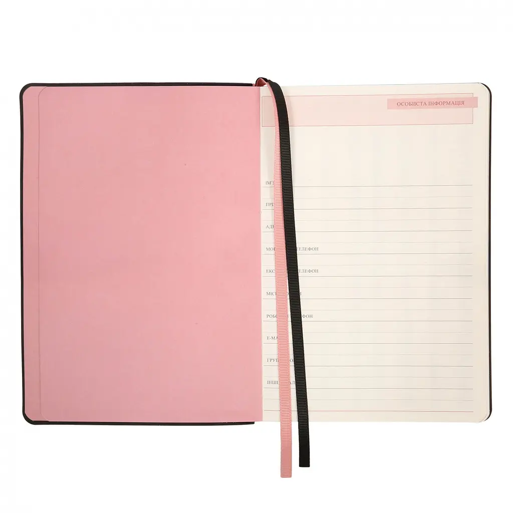 Щоденник А5 Leo Planner недатований Hypnotic м'який чорний 320 сторінок (252703) - фото 5