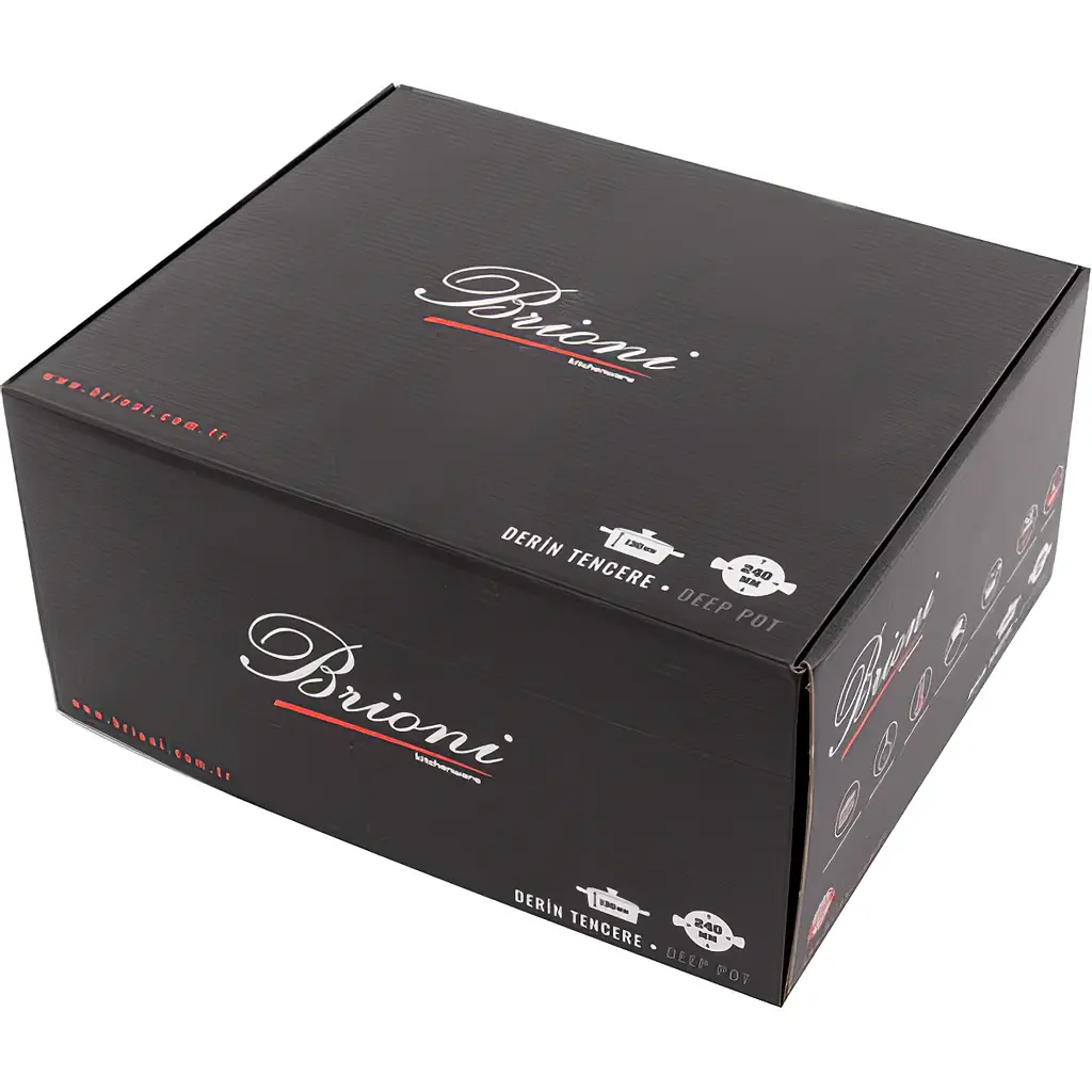 Каструля Brioni Royal Stone Ti̇gereye Gold антипригарна 24 см 5 л (764-047) - фото 2