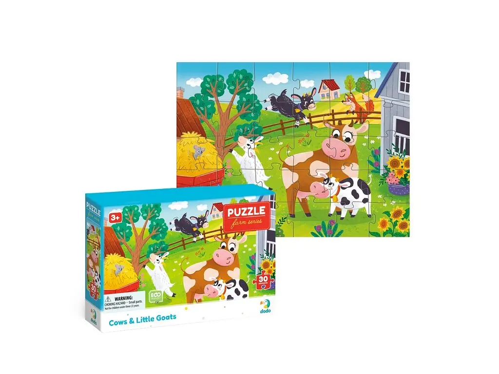 Пазл Корови й козенята Dodo 300683 30 елементів Різнокольоровий shop (4823115912237)