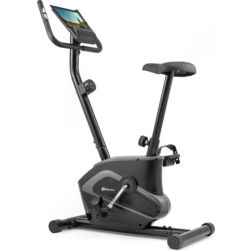 Велотренажер Hop-Sport HS-003H Eclips черно-серый - фото 7