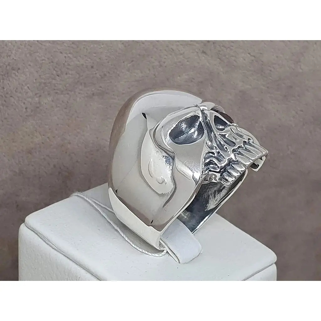 Срібна чоловіча печатка Vegas Череп. 60002РЧ 22 - фото 4