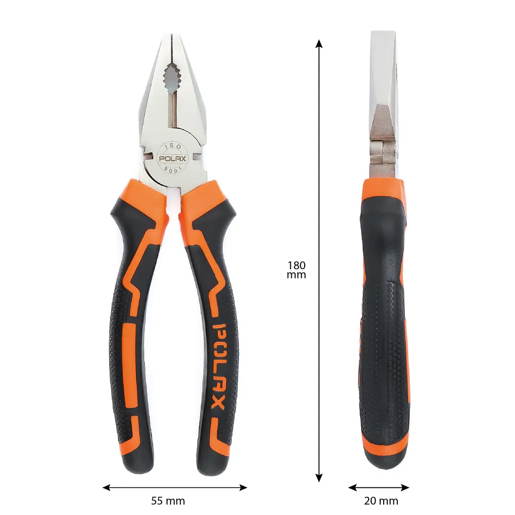 Плоскогубцы - пассатижи Polax комбинированные 180 мм Cr-V (35-002) - фото 5