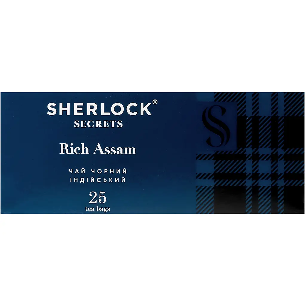 Чай чорний Sherlock Secrets Rich Assam 50 г (25 шт x 2 г) - фото 2