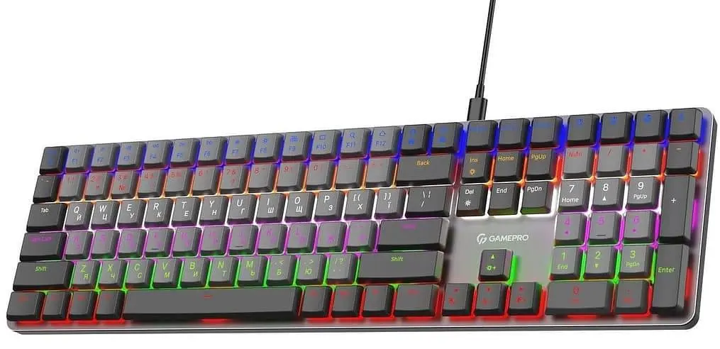 Клавіатура GamePro MK145R Red Switch Low Profile Dark Gray (MK145R) - фото 3