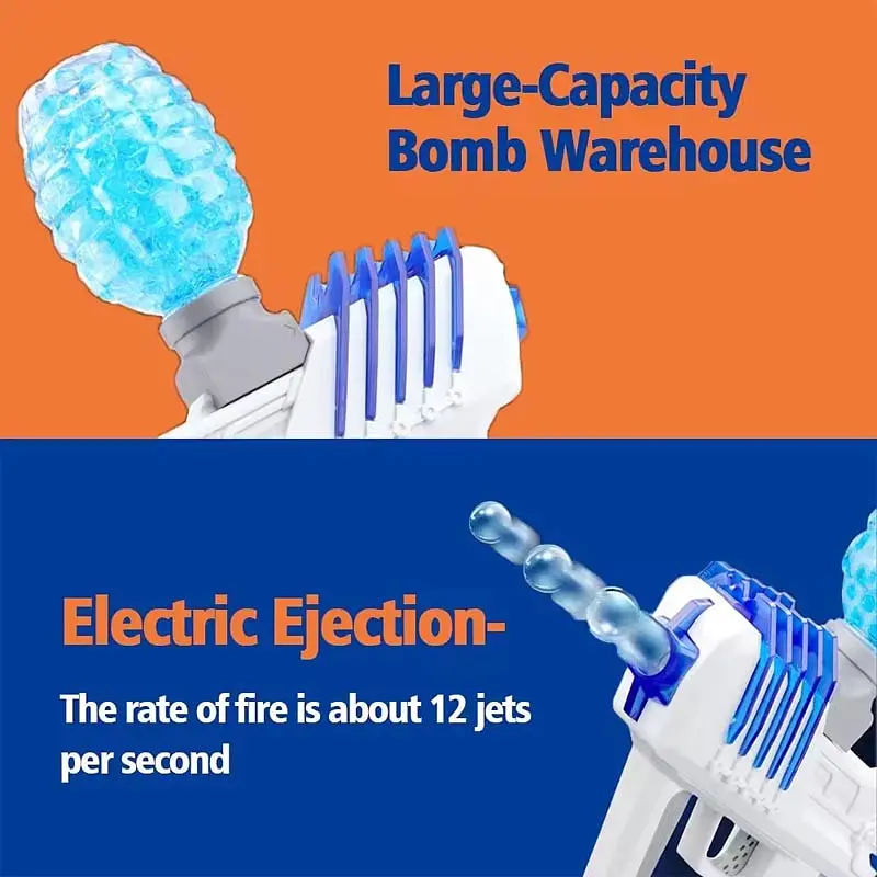 Пистолет на гидрогелевых шариках (орбизах) Gel Energy XS-873 Grey - фото 4