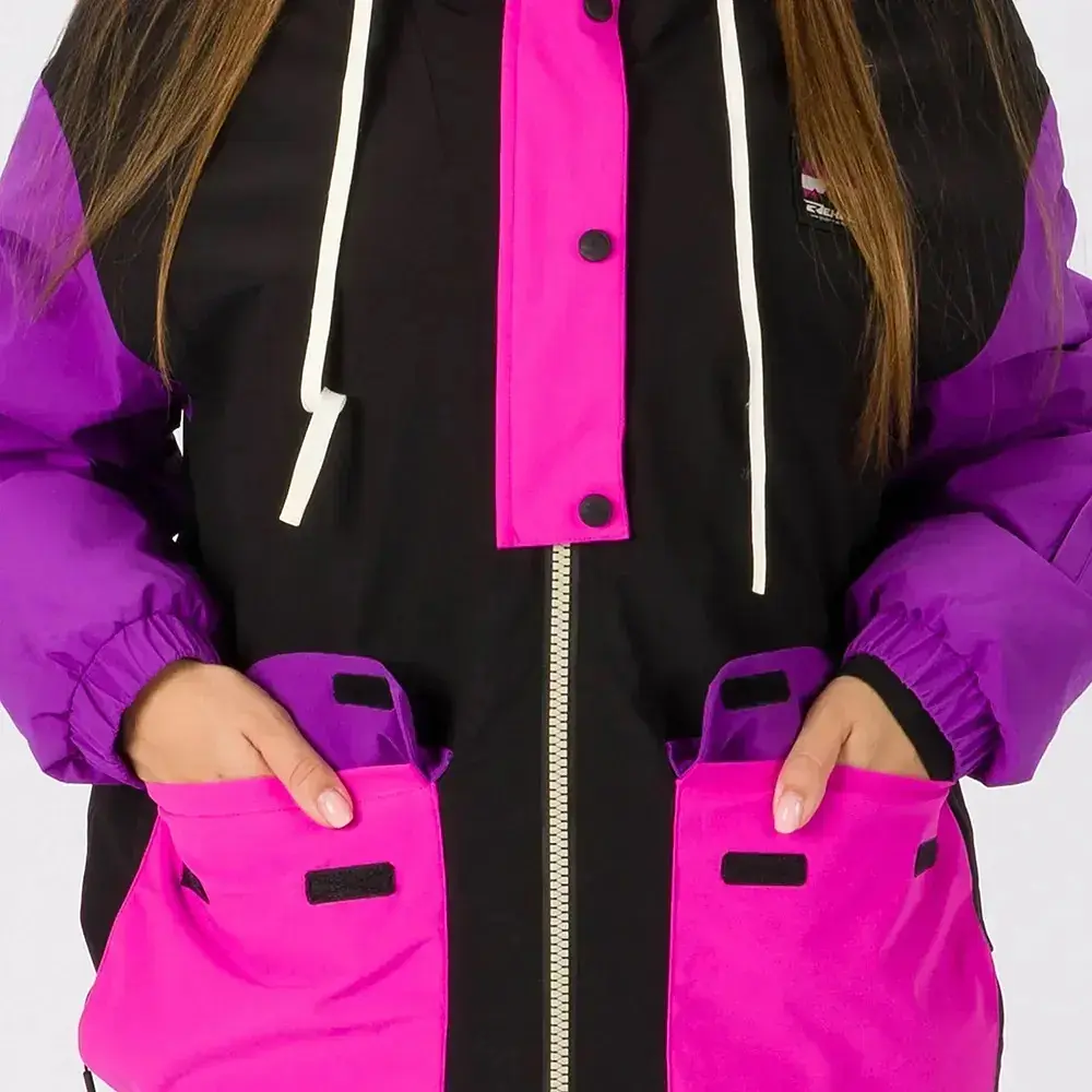 Куртка женская Rehall Stussy W 2026 XS Черный-Фиолетовый - фото 5