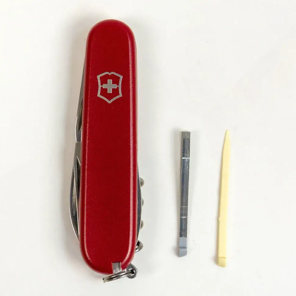 Ніж Victorinox Spartan Mat 91мм,12функ,черв.мат,штоп - фото 9