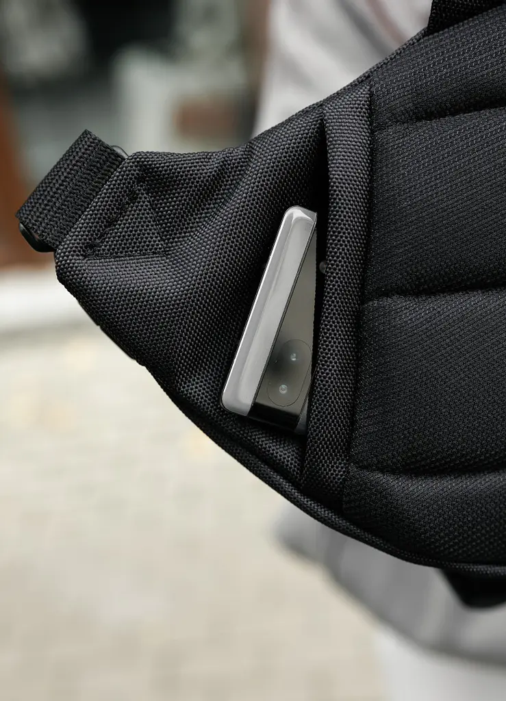 Женская сумка бананка Sambag Dynamicdart черная 38 × 21 × 7 см (80411065) - фото 9