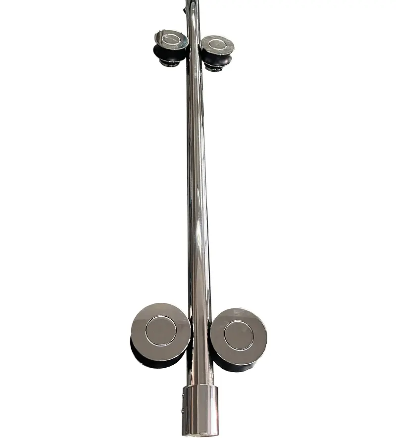 Двері в нішу Koer SR SD06-140x220-TR-01 прозоре скло Easy Clean 8 мм, хром KR5368, універсальні, прозорий, хром - фото 3