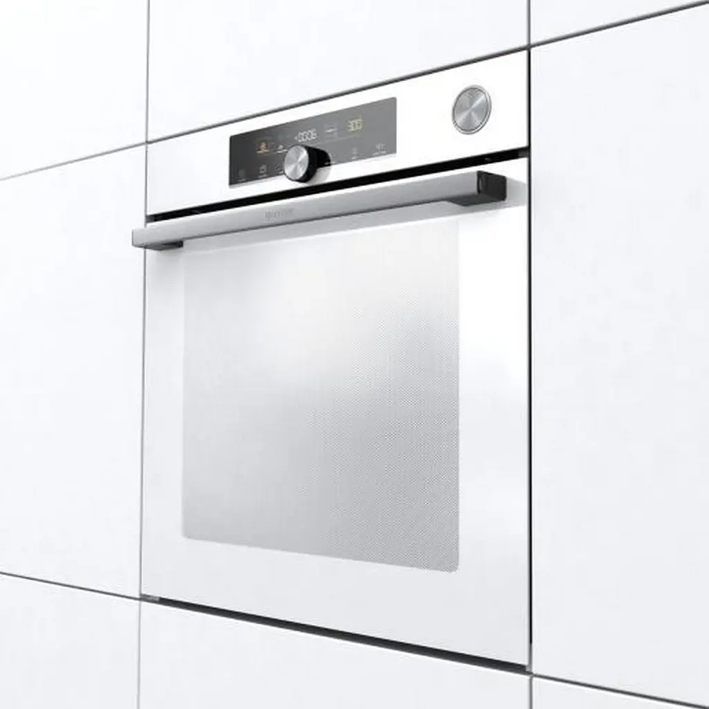 Gorenje Духова шафа електрична, 77л, A+, пара, дисплей, готування на різних рівнях, піроліз, білий - фото 4