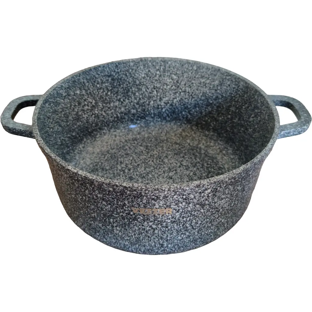 Каструля Vezzer з кришкою 24 см 4.5 л сіра (VZ8043) - фото 2