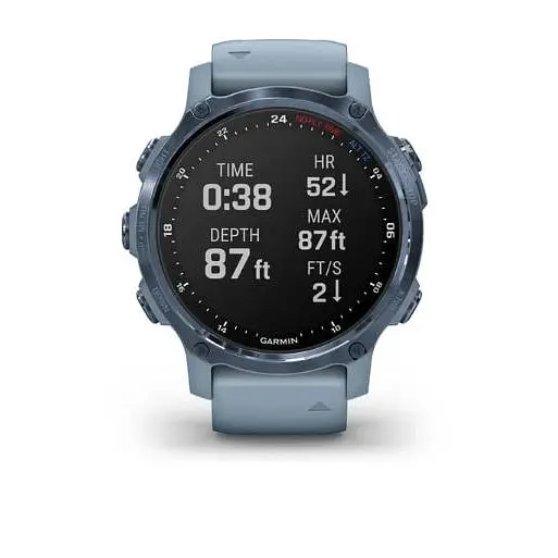 Спортивные часы Garmin Descent Mk2S Mineral Blue with Sea Foam Silicone Band (010-02403-07) - фото 5