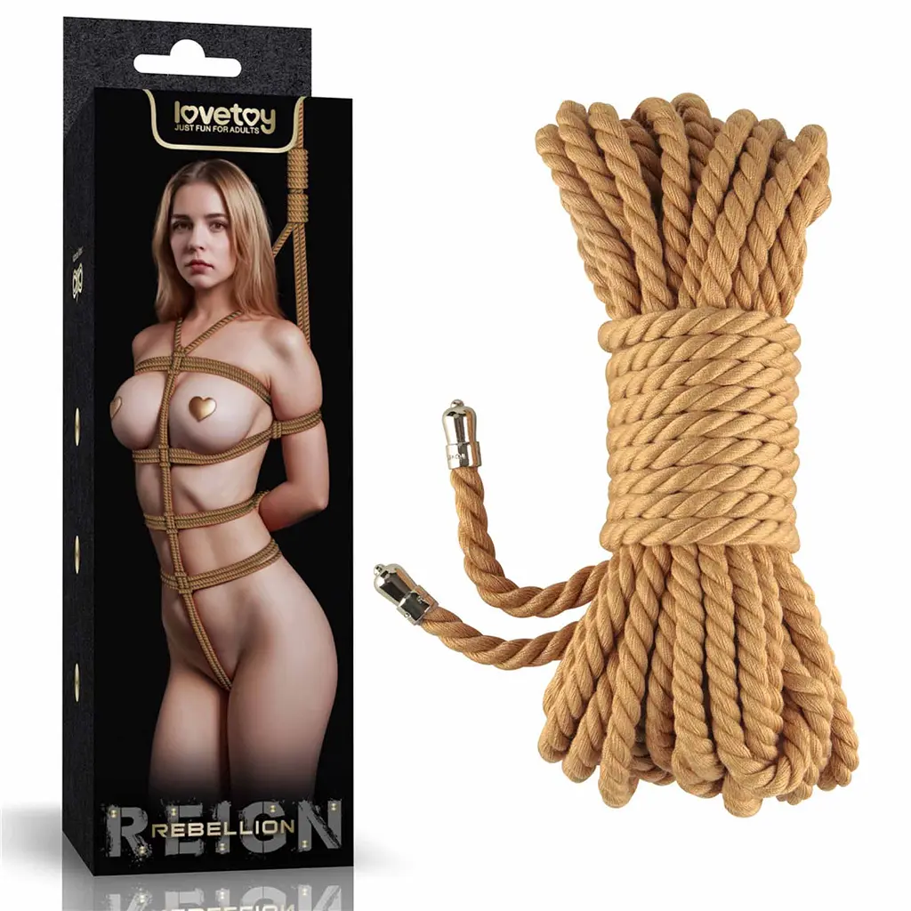 Мотузка - Rebellion Reign Natural Bondage Rope, 10 м - фото 9