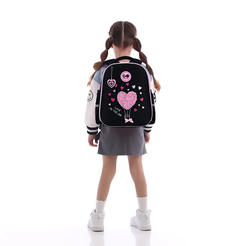 Рюкзак GoPack Education 165S Heart Черно-розовый (GO26-165S-2) - фото 16