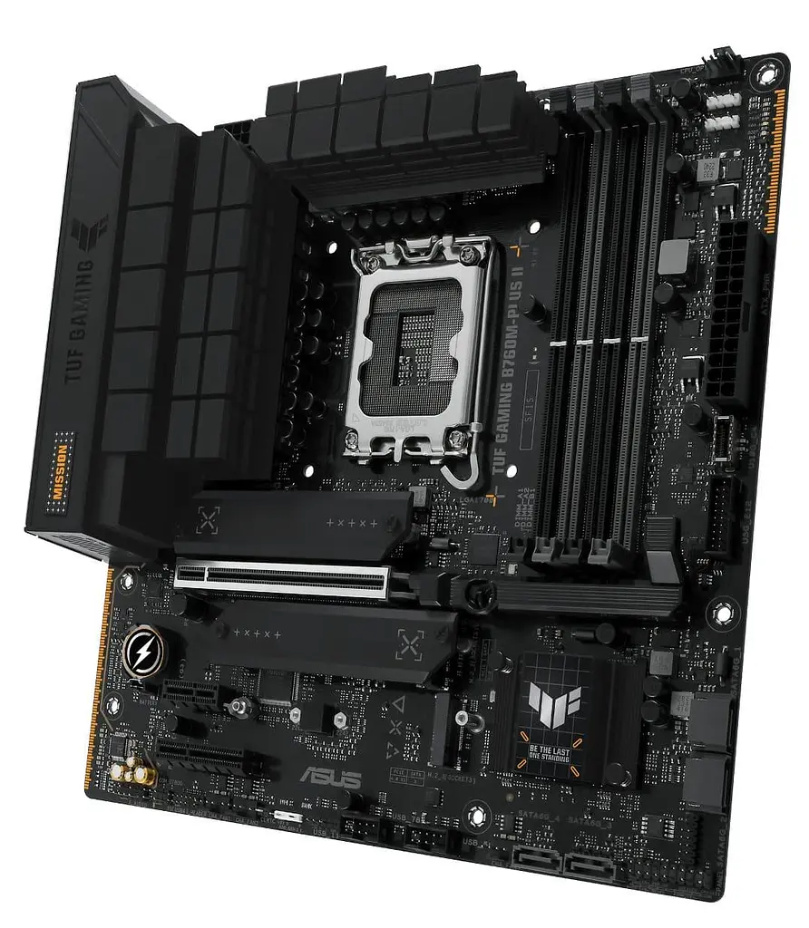 Материнська плата ASUS TUF GAMING B760M-PLUS II (TUF GAMING B760M-PLUS II) (Socket 1700, Intel B760, Micro-ATX) - фото 2