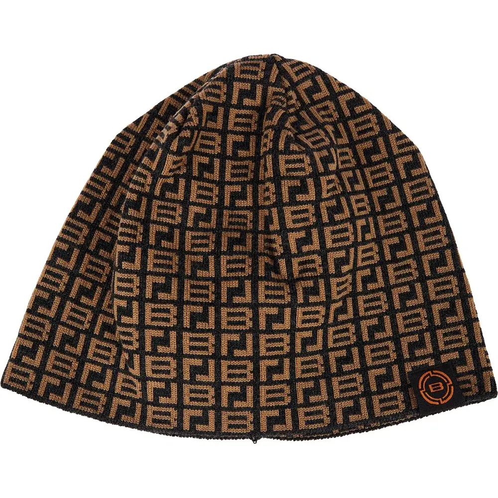 Шапка Brain з патерном 56 Black/brown - фото 3