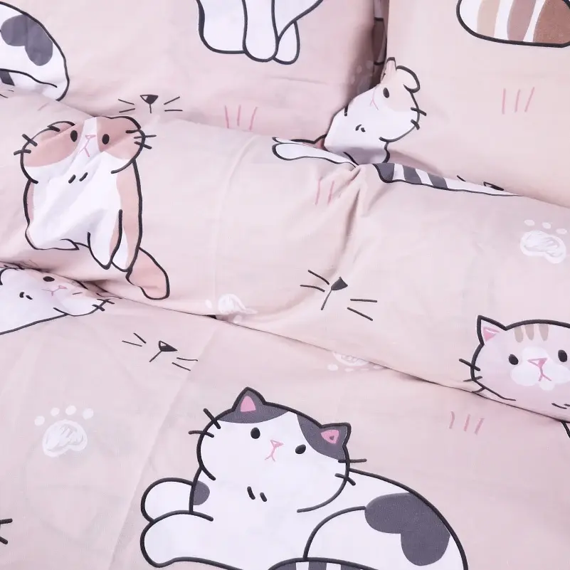 Простыня MirSon Ranforce Elite 17-0665 Cream Kittens 110х160 см (2200009882388) - фото 3