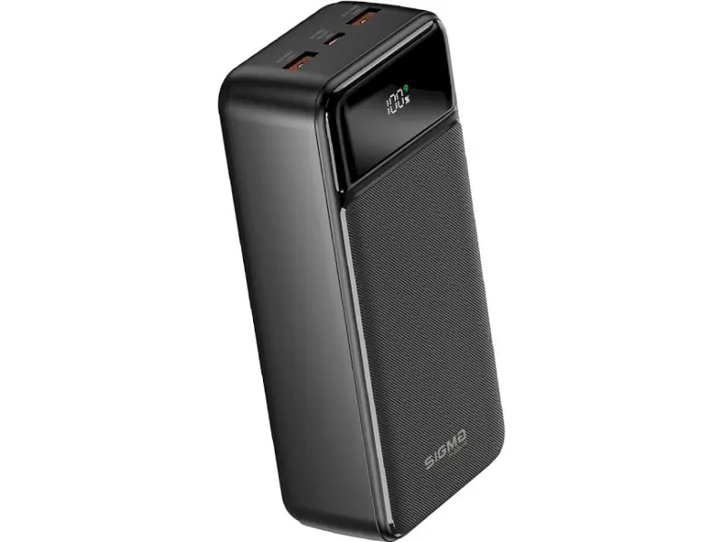 Зовнішній акумулятор (Power Bank) Sigma mobile X-power 30000mAh Black (SI30A4QL) - фото 3