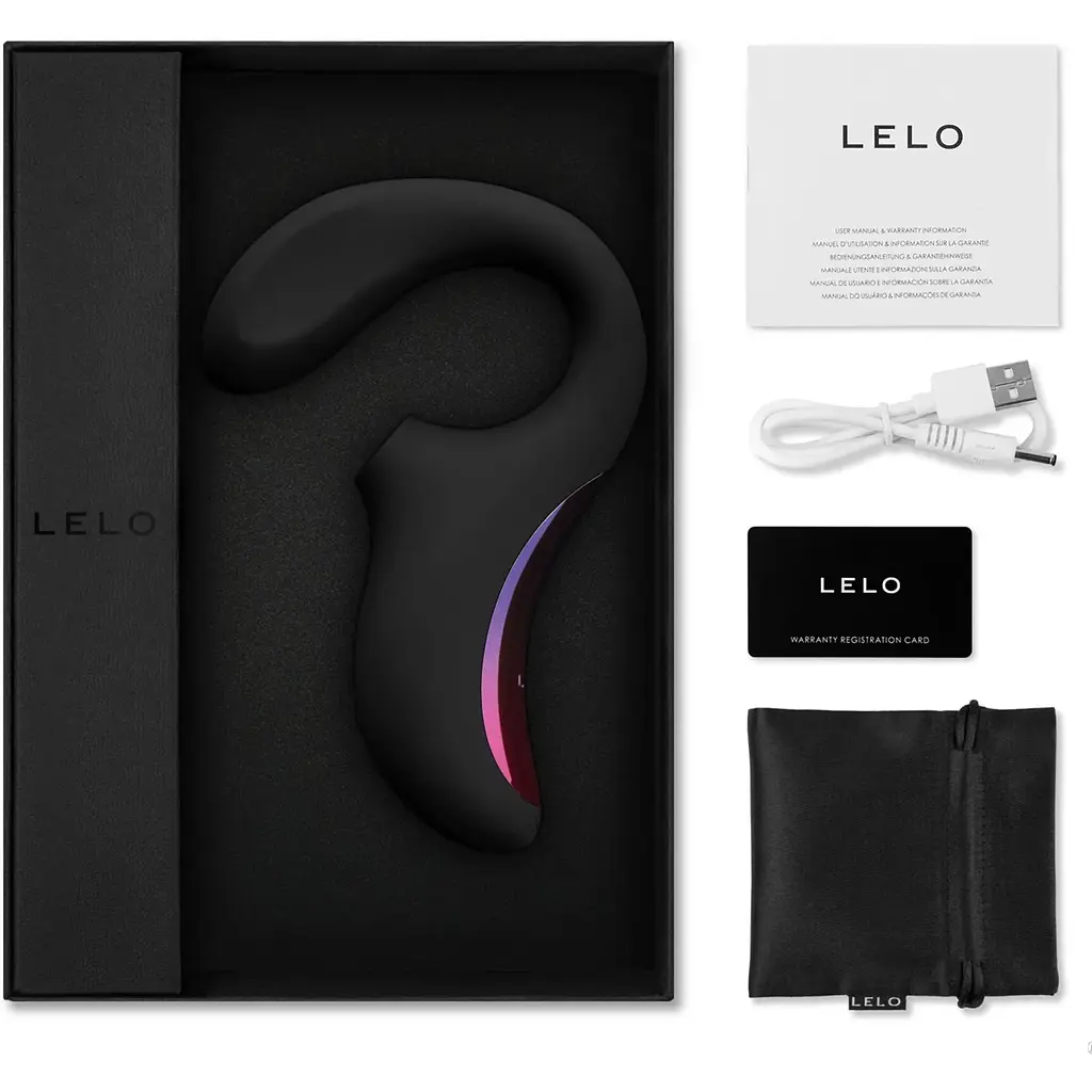 Кліторально-вагінальний звуковий стимулятор Lelo Enigma Black - фото 9