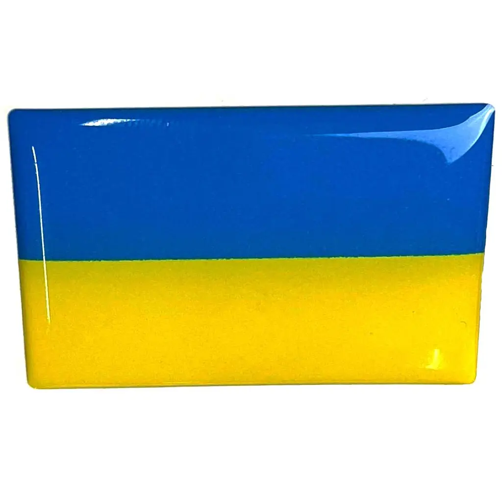 Наліпка Силіконова Об'ємна Прапор України 45 x 30 мм 1 шт - фото 2