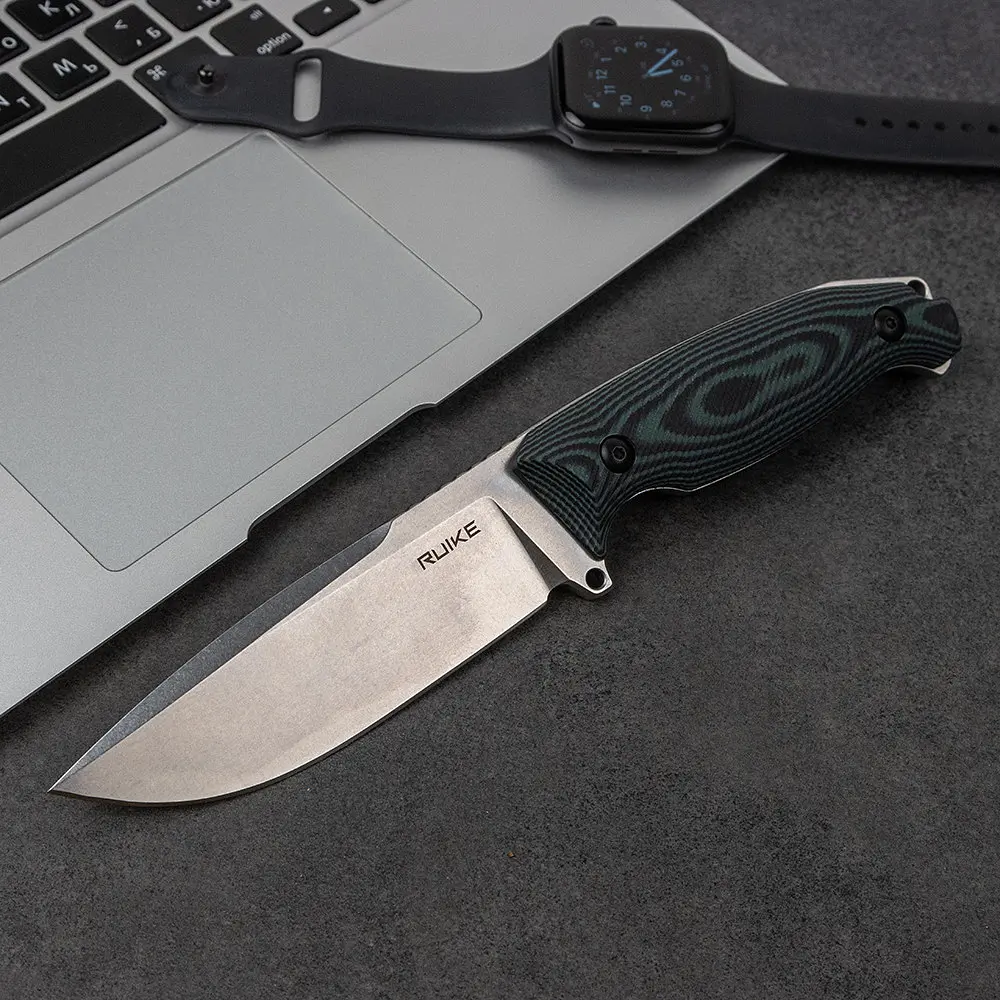 Ніж фіксований мисливський Ruike Jager F118-G, (11 см) 14C28N/G10 зелений - фото 7