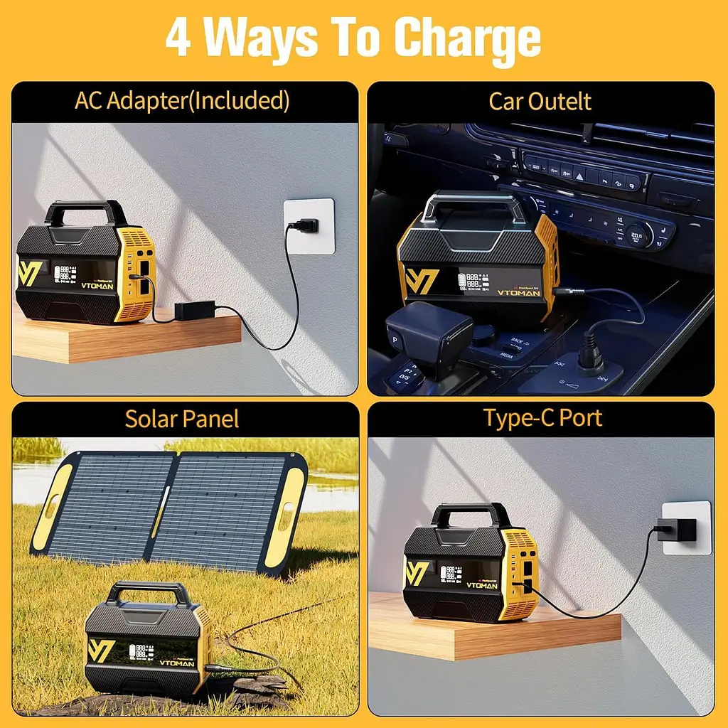 Зарядна станція Vtoman FlashSpeed 300 / 300 Вт / 230,4 Вт/ч / LiFePO4 (FlashSpeed 300) - фото 6