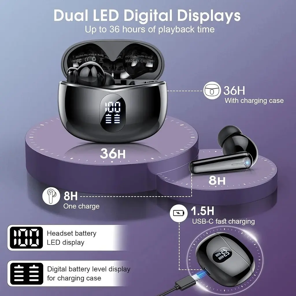 Бездротові навушники Bluetooth - фото 5