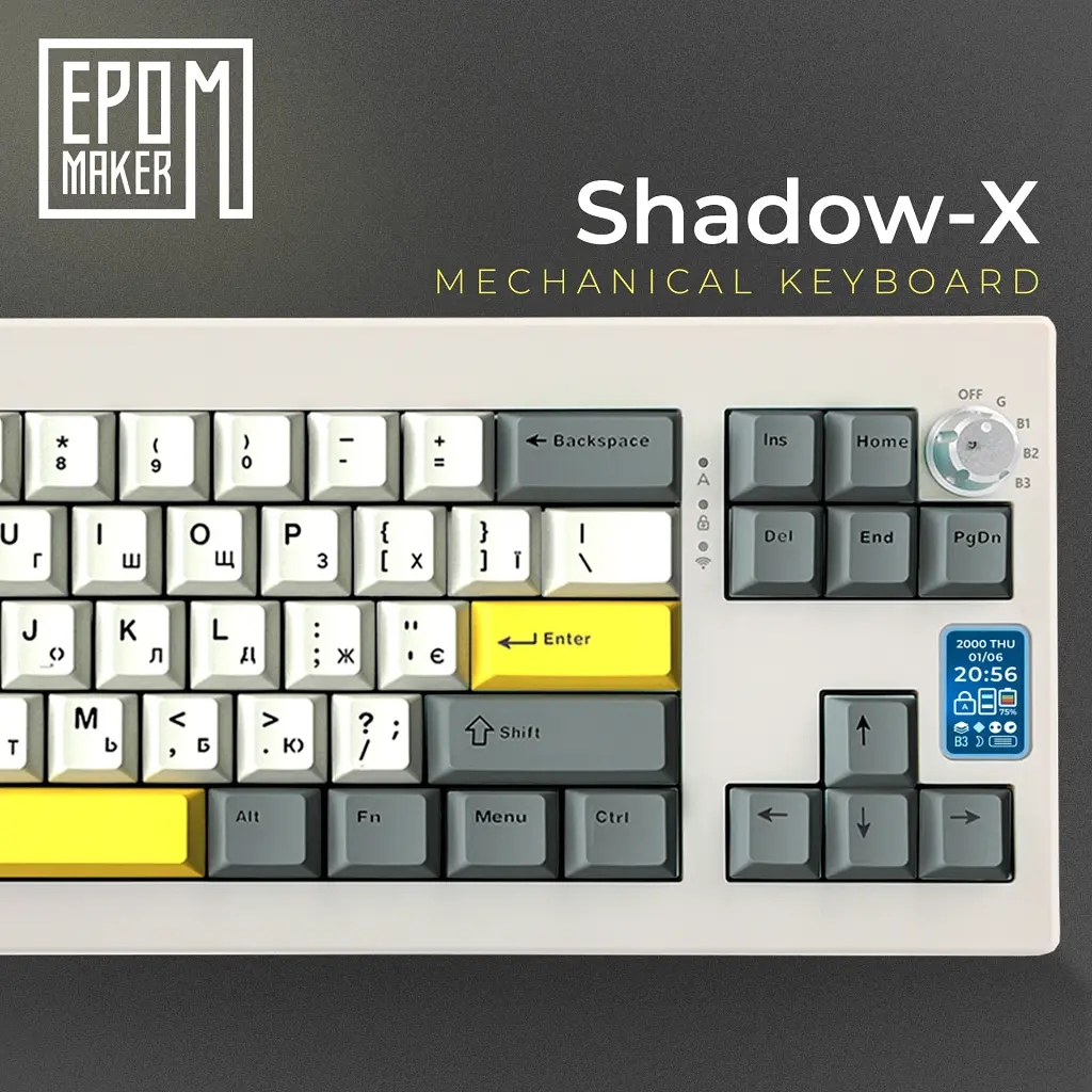 Клавиатура Epomaker Shadow-X Mulan Switch White (SHX-W-M) [125690] - фото 4