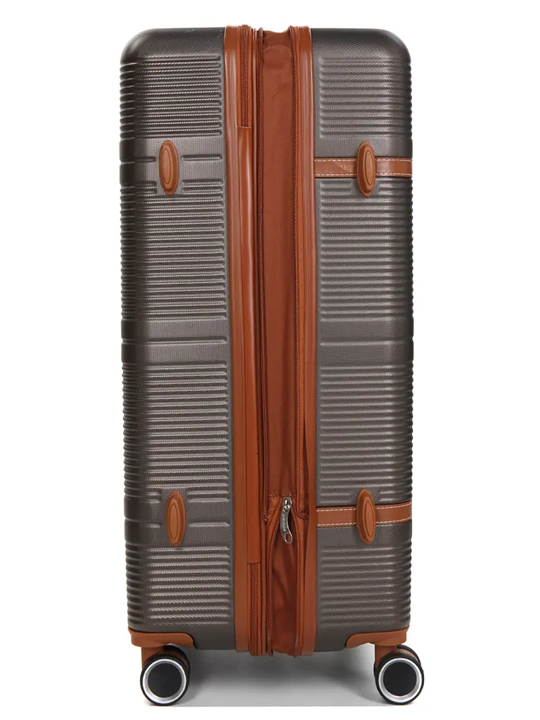 Валіза велика L ABS-пластик Worldline Airtex 629 76×52×30см 110л Коричнева - фото 7
