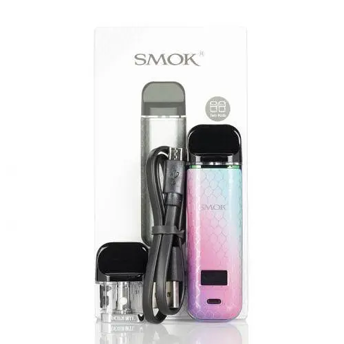 Под-система электронная сигарета Smok Novo X 25 W Pod Kit 800 mAh 2 ml 7 Color Cobra бирюзово-розовая (11073) - фото 6