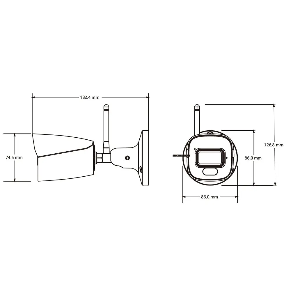 IP-відеокамера з WiFi 4Mp TVT TD-9441S4L-KT(D/WF/AW2) White f=2.8mm, ІЧ+LED-підсвічування, з мікрофоном, для комплекту TVT TD-P0804W1-001 (77-00483) - фото 2