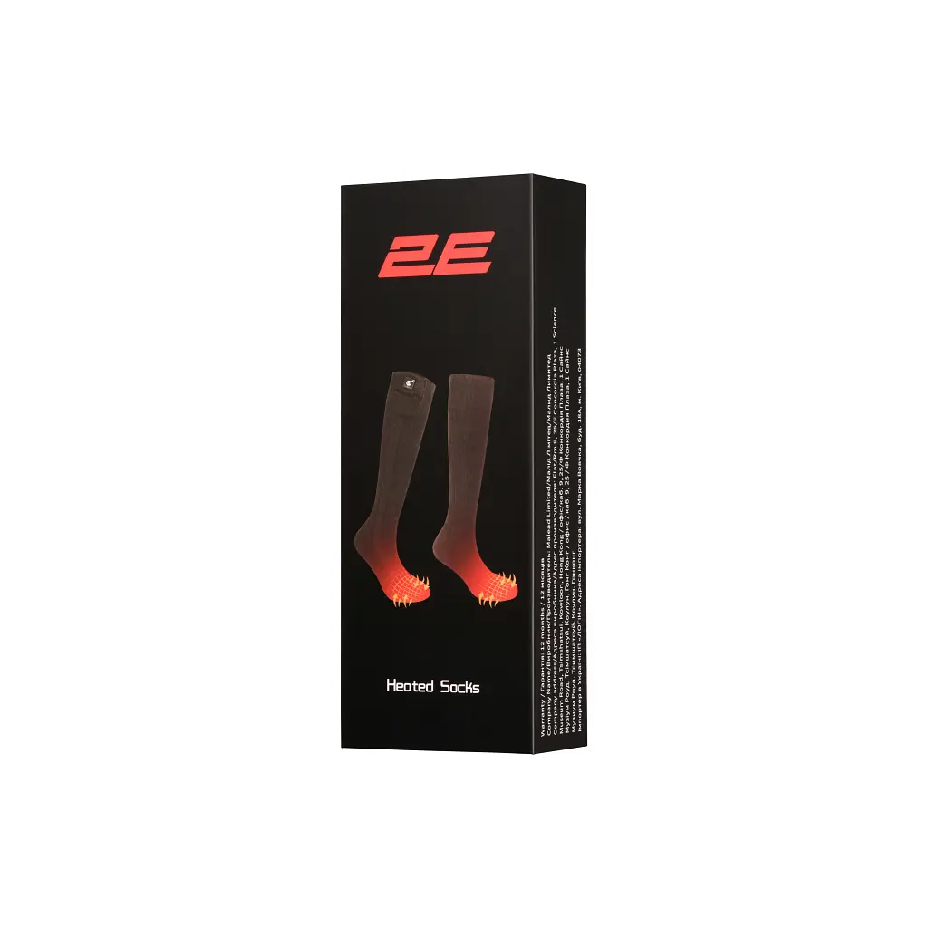 Шкарпетки з підігрівом 2E Race Plus Black L (2E-HSRCPL-BK) - фото 2