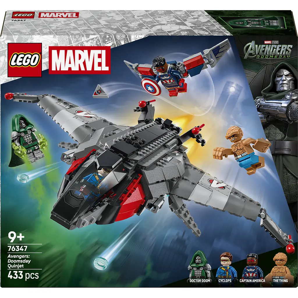 Конструктор LEGO Super Heroes Marvel Месники: Судний день Квінджет 433 ел. (76347) - фото 3