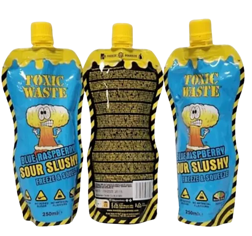 Напій Toxic Waste Blue Raspberry Sour Slushy 250 мл - фото 5