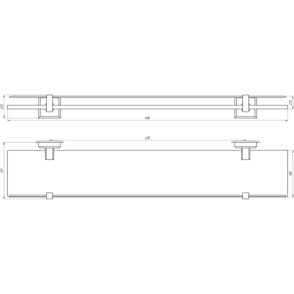 Поличка TOPAZ TKB 9927 - фото 2