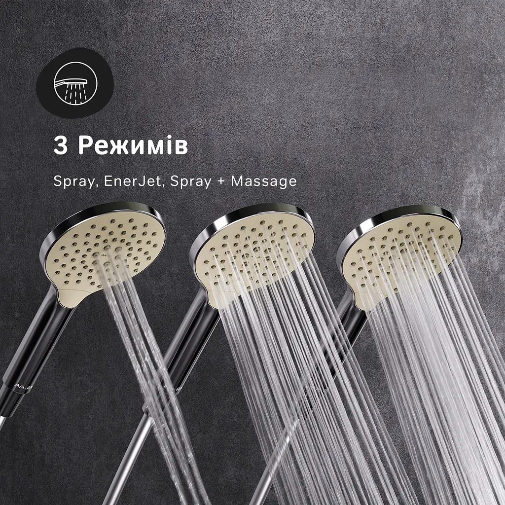 Душова система ShowerSpot з термостатом AM.PM F0780400 Like - фото 4