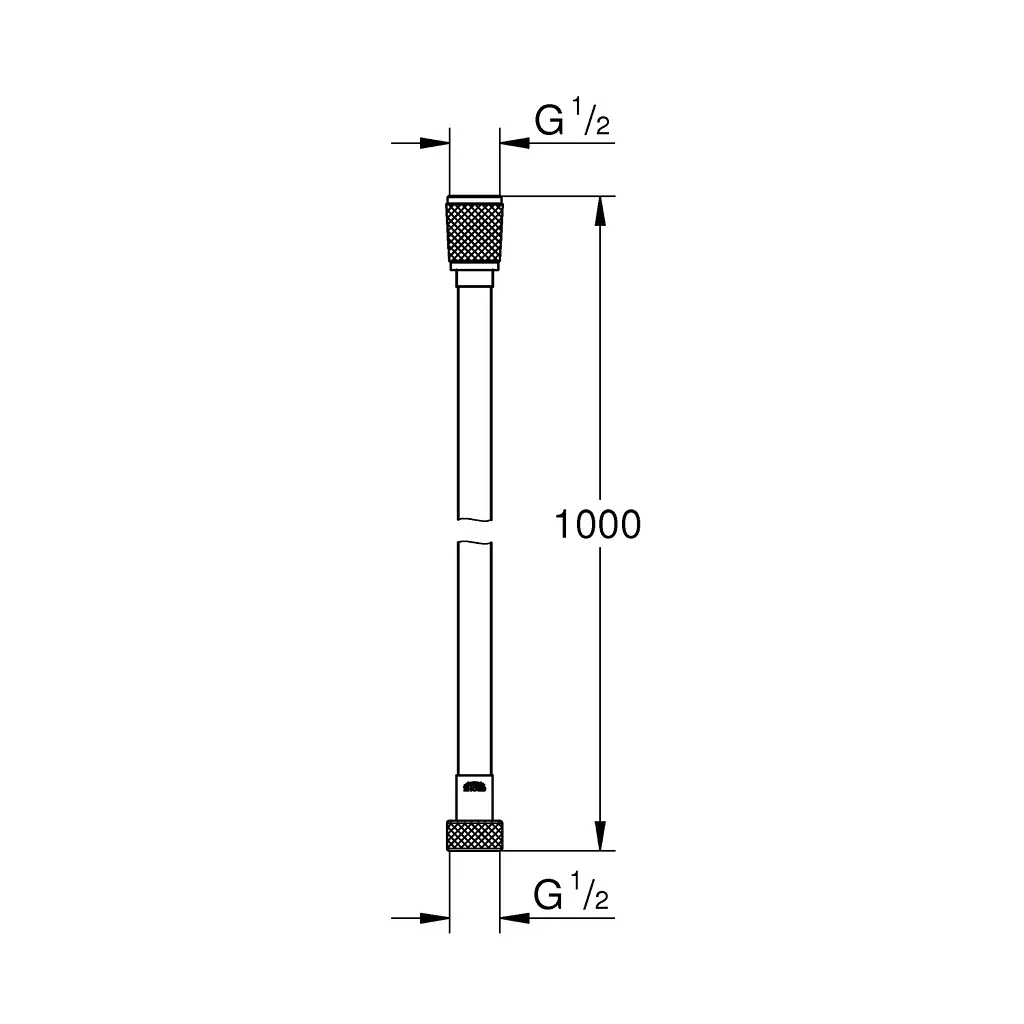 Шланг для душу Grohe VitalioFlex Silver TwistStop 1000 мм 22111000, Хром - фото 2