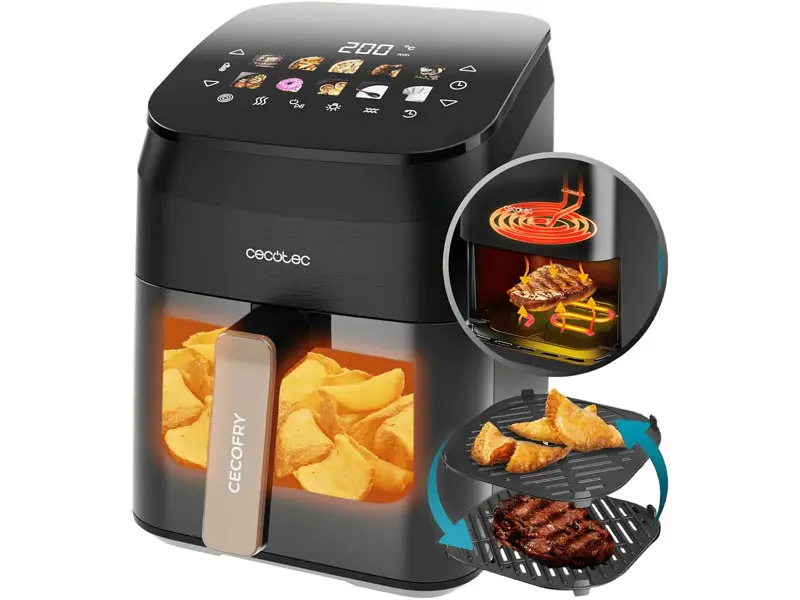Мультипіч (аерофритюрниця) Cecotec Cecofry&Grill Smokin' 4500 (A01_EU01_101134) - фото 6