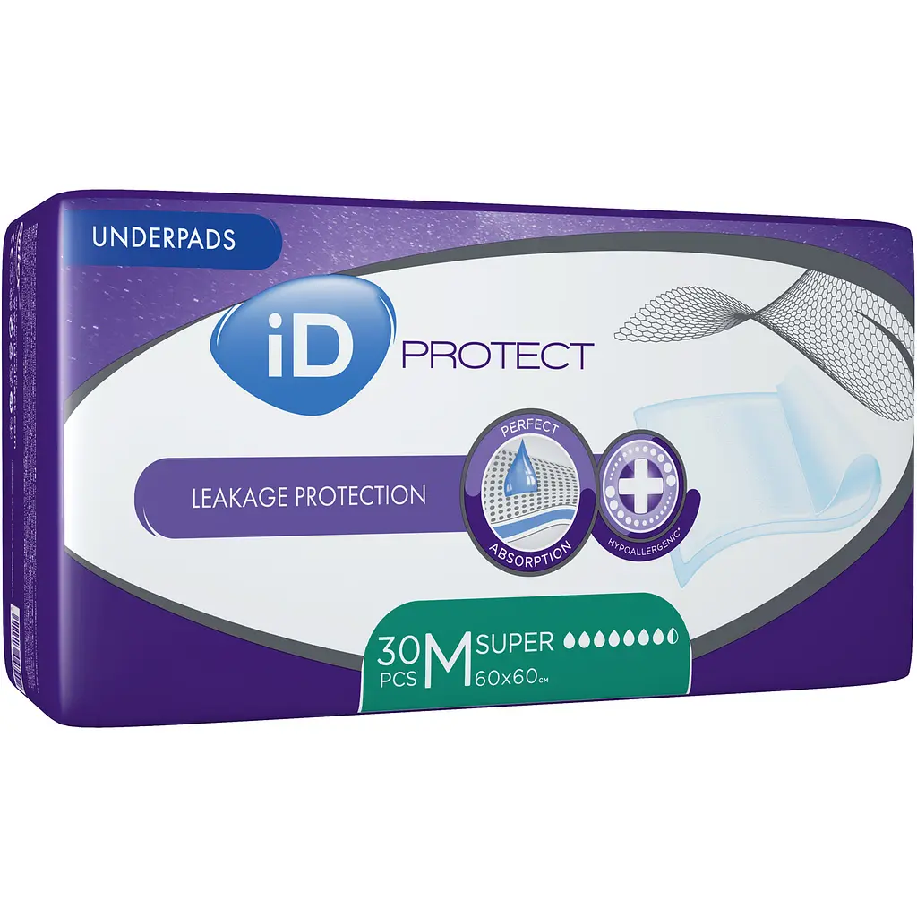 Одноразові гігієнічні пелюшки iD Protect Expert Super 60x60 см 30 шт. - фото 2