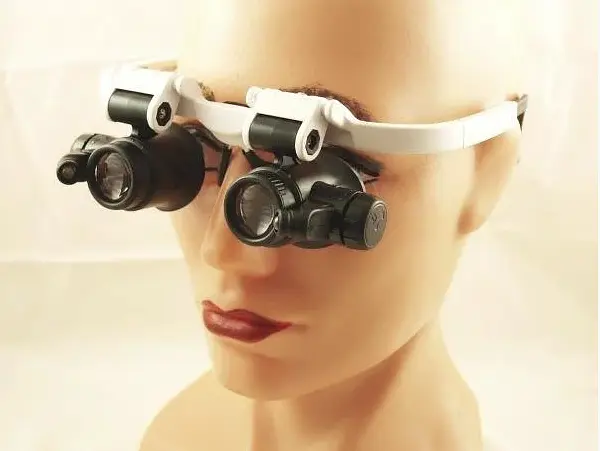 Лупа-очки бінокулярна Magnifier 9892H-3 монтажні окуляри - фото 3