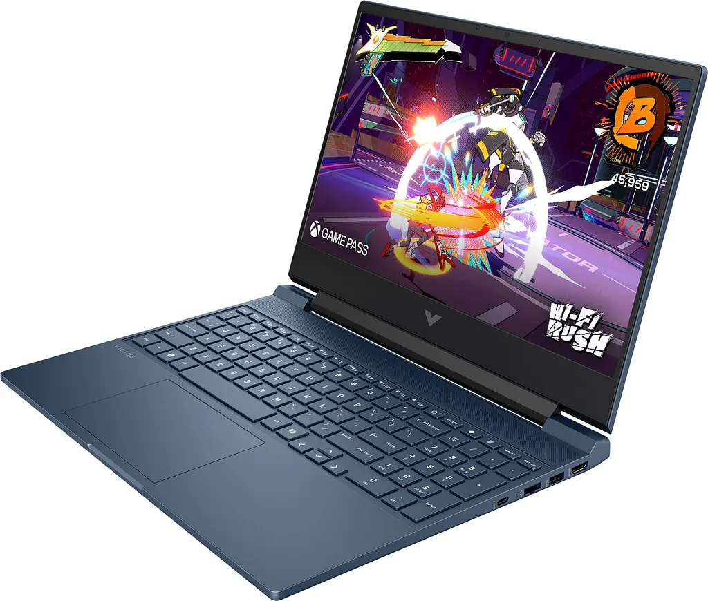 Ноутбук HP Victus 15-fb3117ua 15.6 FHD IPS,300n/Ryzen 7-7445HS (4.7)/16Gb/SSD512Gb/RTX 4050,6GB/DOS/Синій (DM8F7EA) - фото 3