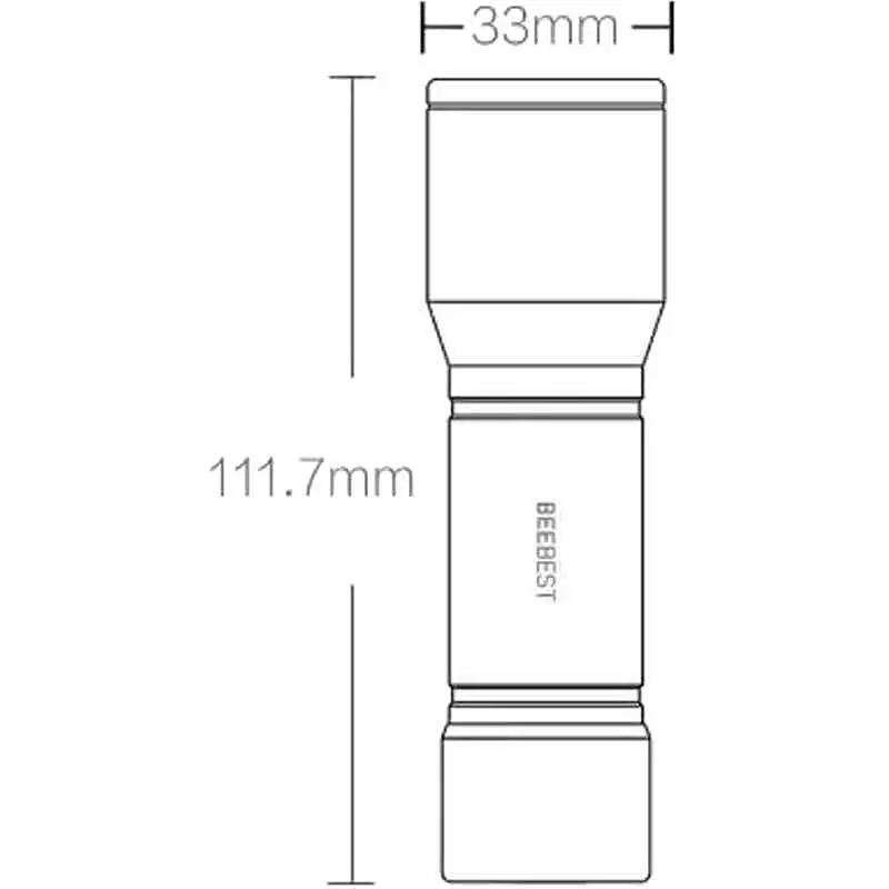 Ліхтарик Xiaomi Beebest Flashlight F1 (Black) [69733] - фото 8
