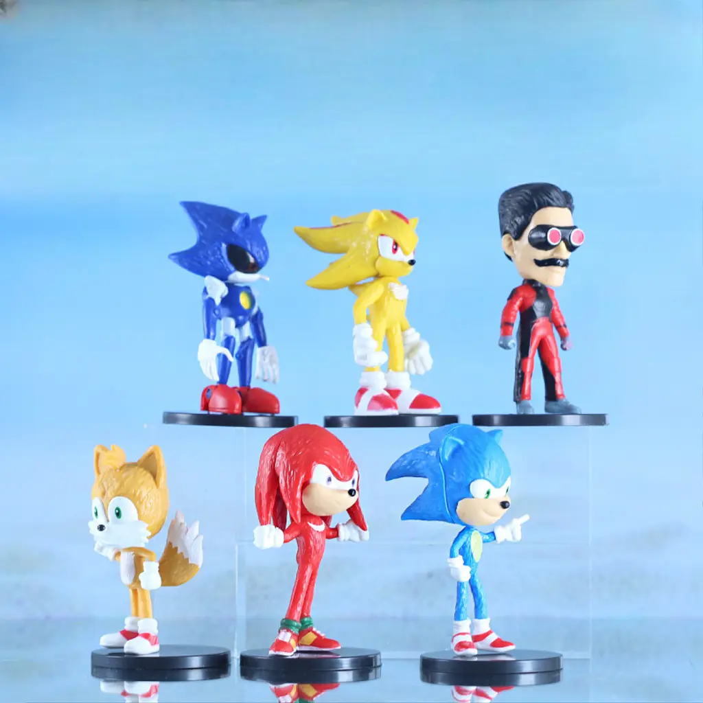 Набір Дитячих Ігрових фігурок Sonic the Hedgehog, Сонік і друзі, 6 шт. - фото 4
