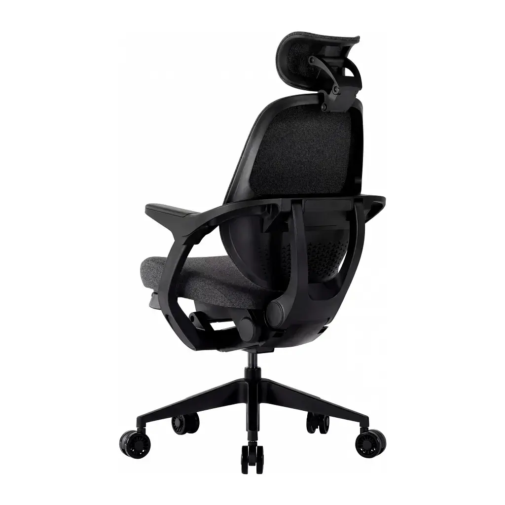 Офісне крісло GT Racer B-6333 Dark Gray/Black (B-6333 Fabric Dark Gray/Black) - фото 5