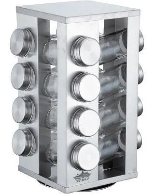 Набір для спецій Peterhof PH-12869 silver (17 предметів)