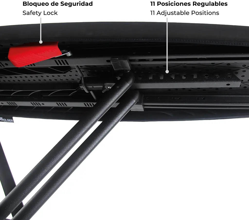 Дошка для прасування Rolser K-Surf Black Tube Negro (K07002-1023) - фото 4