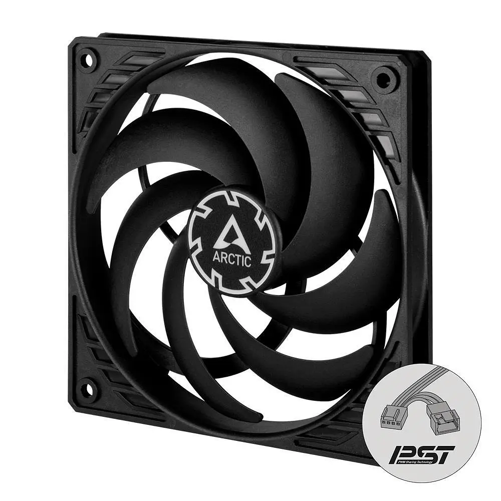 Корпусний вентилятор 120 мм Arctic P12 Slim PWM PST ACFAN00187A Black - фото 2