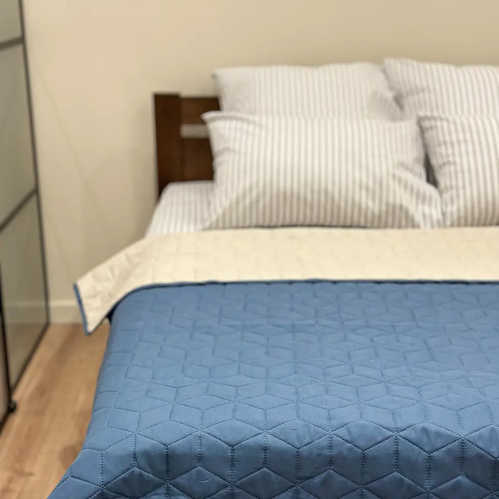 Покривало декоративне LeLit бежеве з бірюзовим 210х215 см (le2000000297880) - фото 5